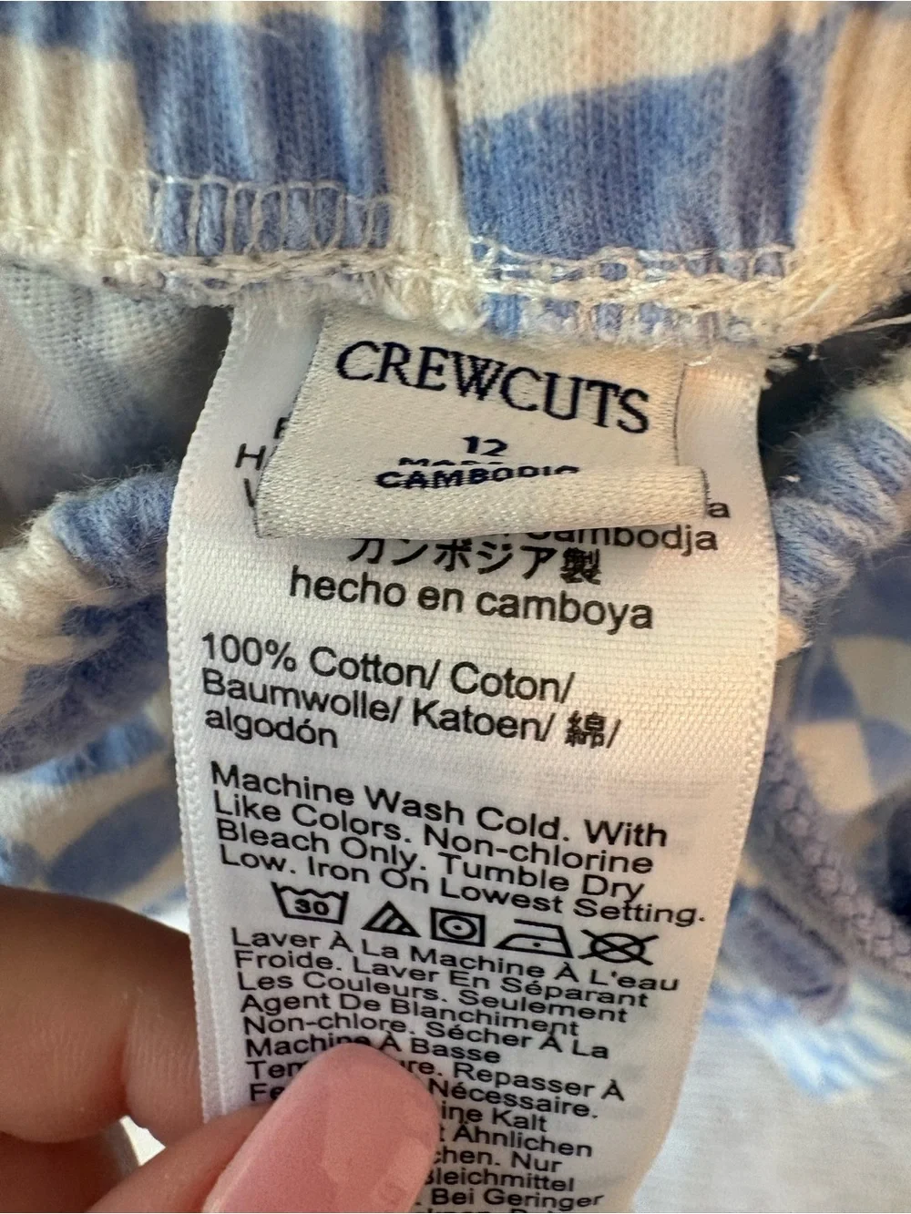 Crewcuts Blue and White Checkerboard Kids Shorts
